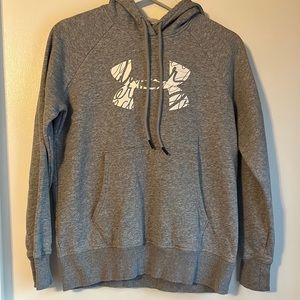 Grey Under Armour Hoodie Sweatshirt - Size XS